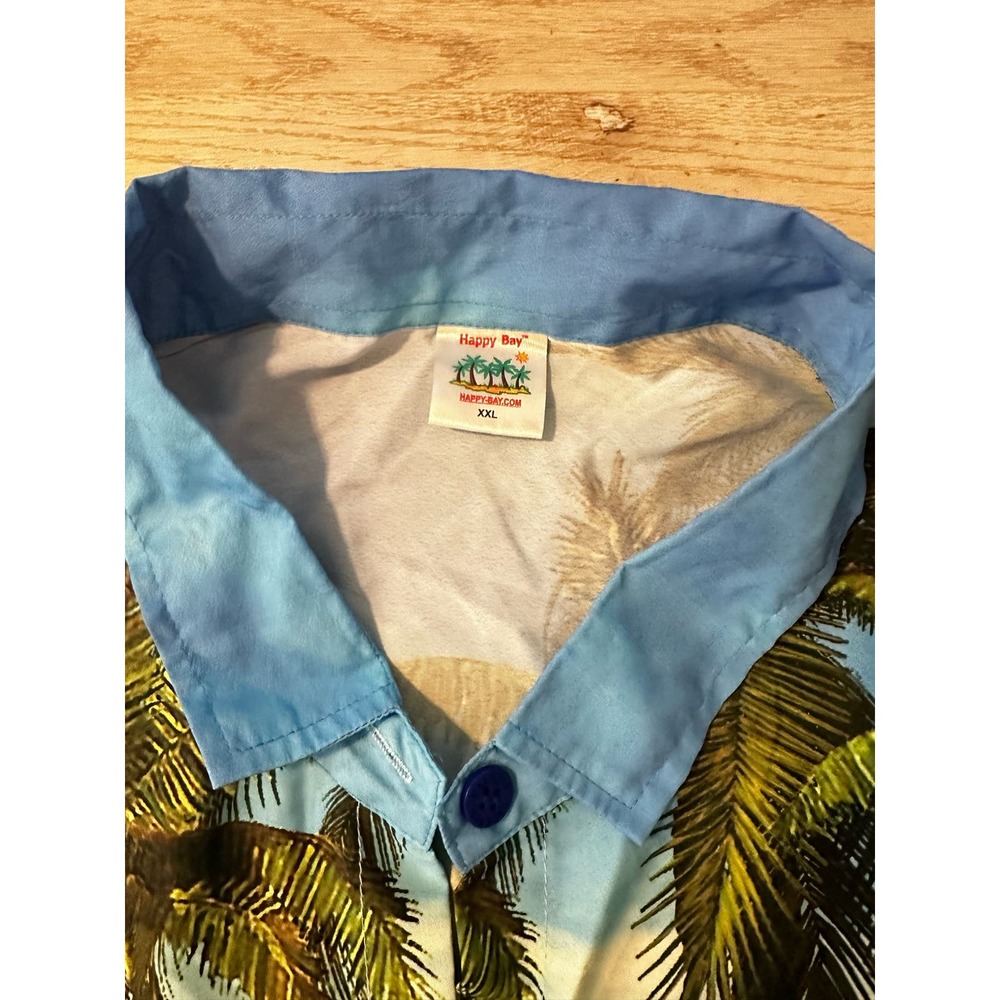 Happy Bay Men’s Hawaiian shirt button up size xxl - Picture 3 of 6